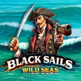 Black Sails Wild Seas slot logo by Infinity Dragon Studios at Bof Casino