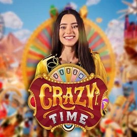 Crazy Time logo – Live Casino by Evolution at Bof Casino