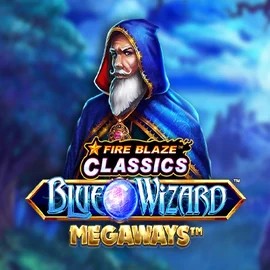 Play Fire Blaze Blue Wizard Megaways slot by Rarestone Gaming on bofcasino.eu