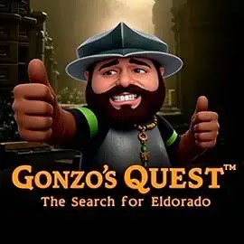 Gonzo's Quest slot logo by NetEnt at Bof Casino
