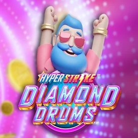 Hyper Strike Diamond Drums by Gameburger Studios, showcased at bofcasino.eu – game logo