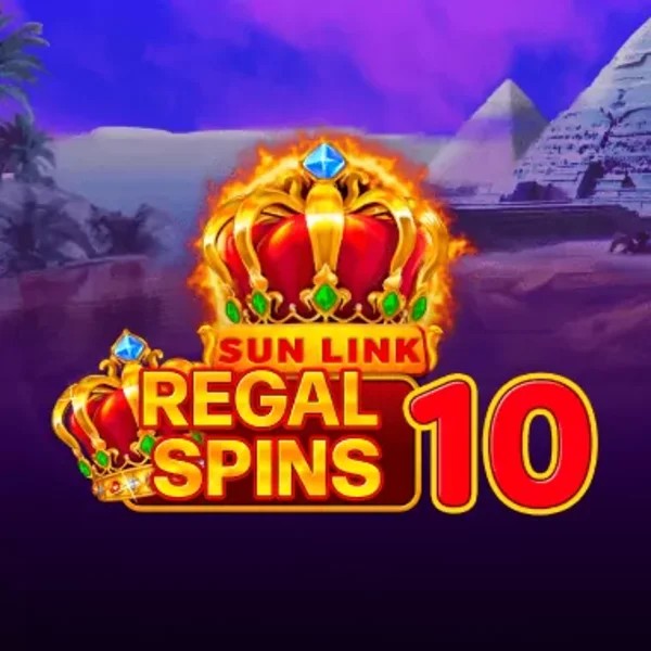 Regal Spins 10 slot logo by PatePlay at Bof Casino