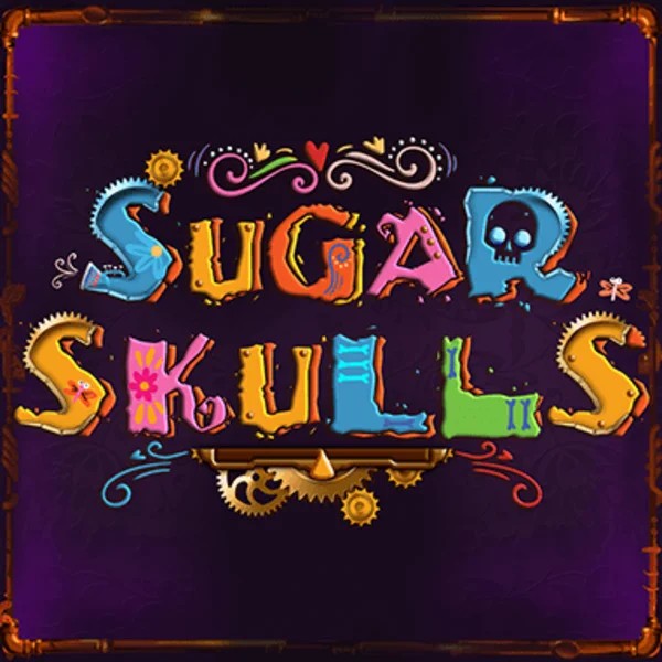 Sugar Skulls slot logo by Booming Games at Bof Casino